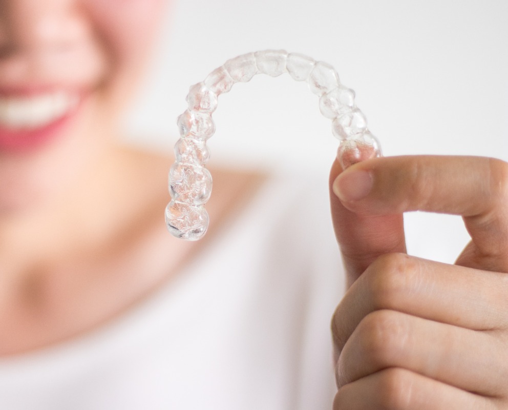 Transparente Invisalign-Aligner